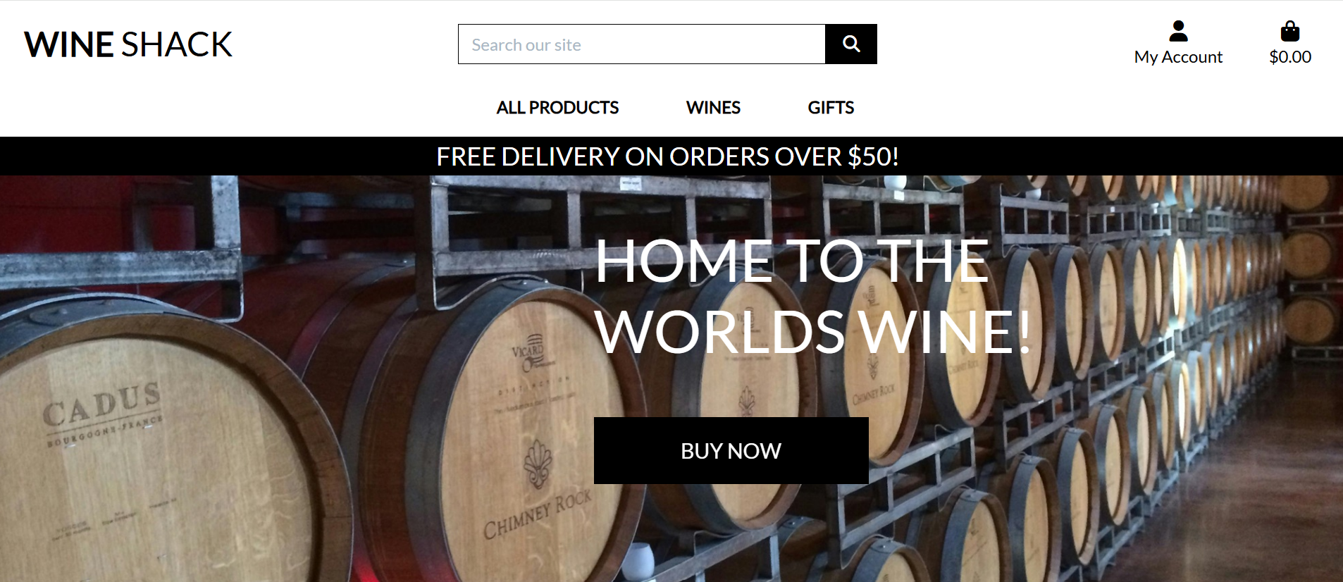 Wine online store picture